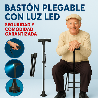 Bastón Ortopédico con Linterna TRUSTY CANE®
