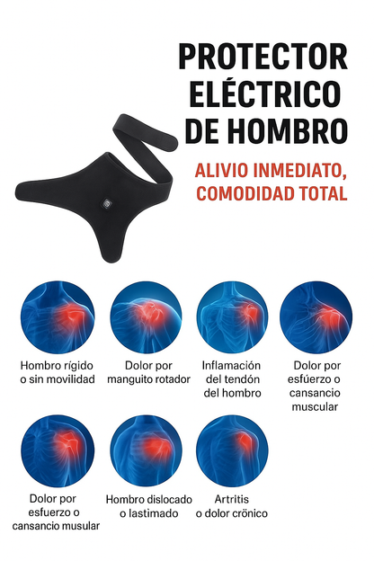 Hombrera Térmica – Alivio Real para Dolor de Hombro (Manguito Rotador)