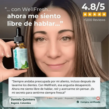 2x1 Well Fresh - Elimina el mal aliento en segundos (Gotas naturales)